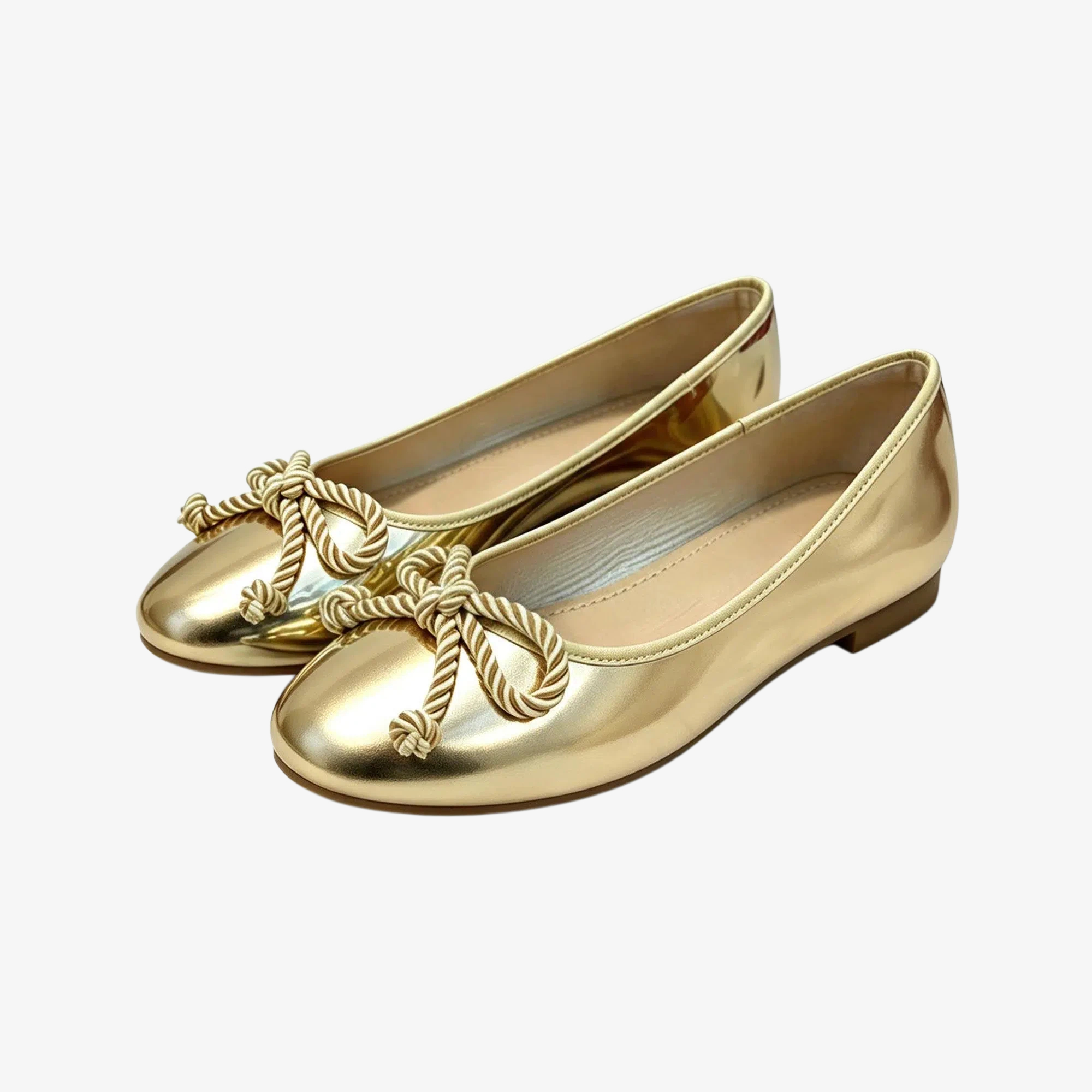 Eleganti ballerine da donna con fiocco decorativo - N08