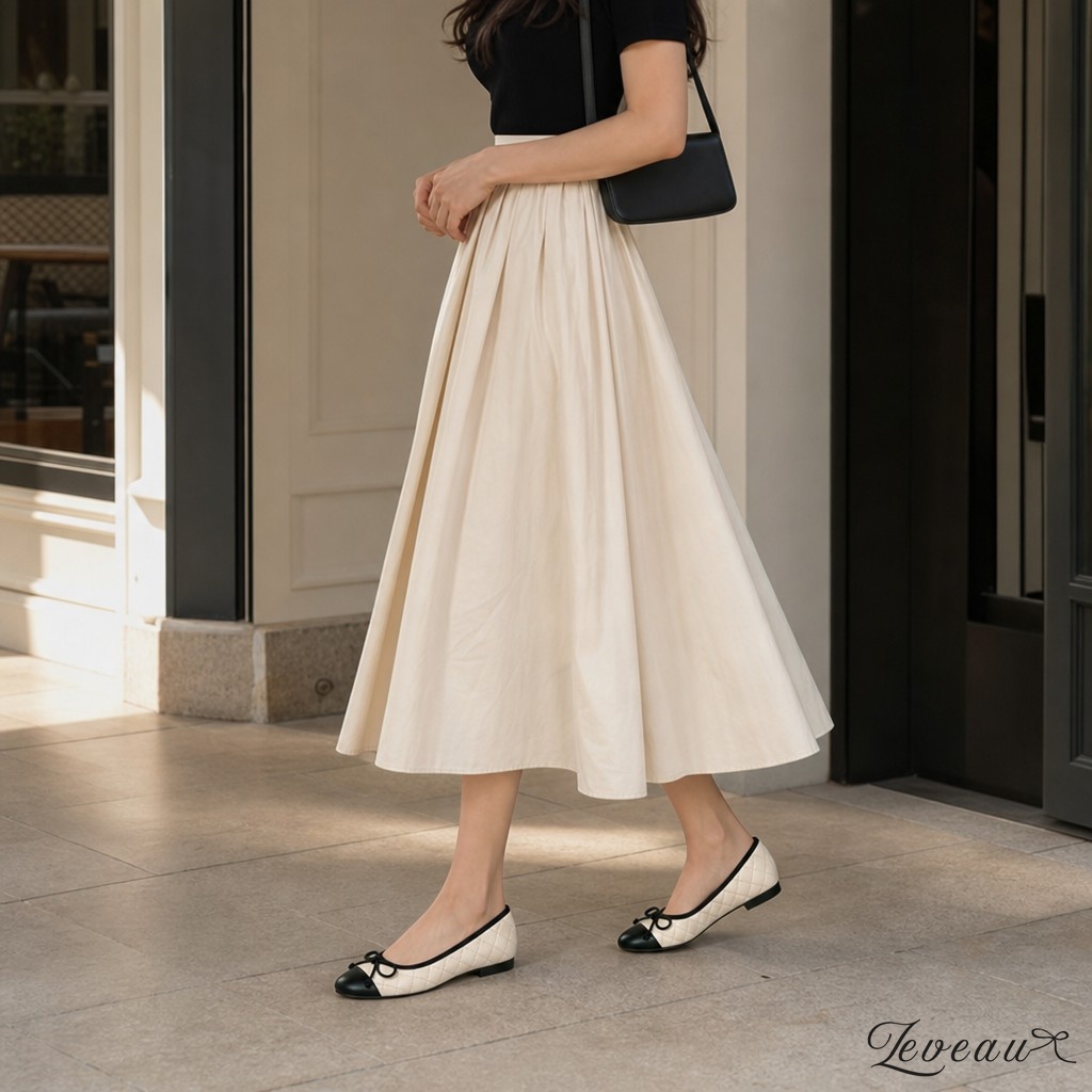 Eleganti ballerine da donna con fiocco decorativo - N08